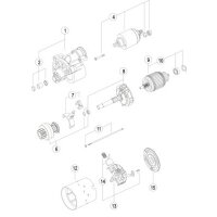 Starter 12 V 1.1 kW 9 teeth MAHLE suitable for LOMBARDINI...