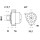 Alternator 14 V 70 A double sh. Ø 10,2 mm MAHLE for e.g. SAAB 900