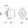 Alternator 14 V 70 A pulley Ø 8,2mm MAHLE for e.g. JOHN DEERE6000