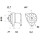 Lichtmaschine Generator 14 V 65 A Riemensch. Ø 8,2 mm MAHLE für AGCO SISU POWER
