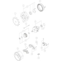 Lima Generator 14 V 65 A Riemensch. Ø 12,2mm MAHLE für u.a. BASAK 2000 Series