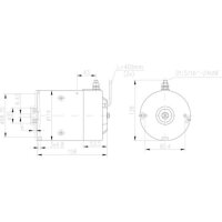 Elektromotor Starter Generator 12 V 1,6 kW 1.800 RPM...