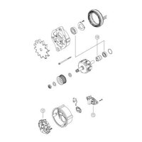 Lima Generator 28 V 55 A keine Riemensch. Ø 10,2mm MAHLE für u.a. MAN F2000