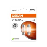 2 Glühlampen Innenraum 12V 10W SV8.5-8 OSRAM ORIGINAL passend für PKW