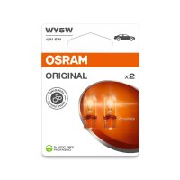 2 OSRAM ORIGINAL LINE Lampen mit Glasquetschsockeln WY5W...