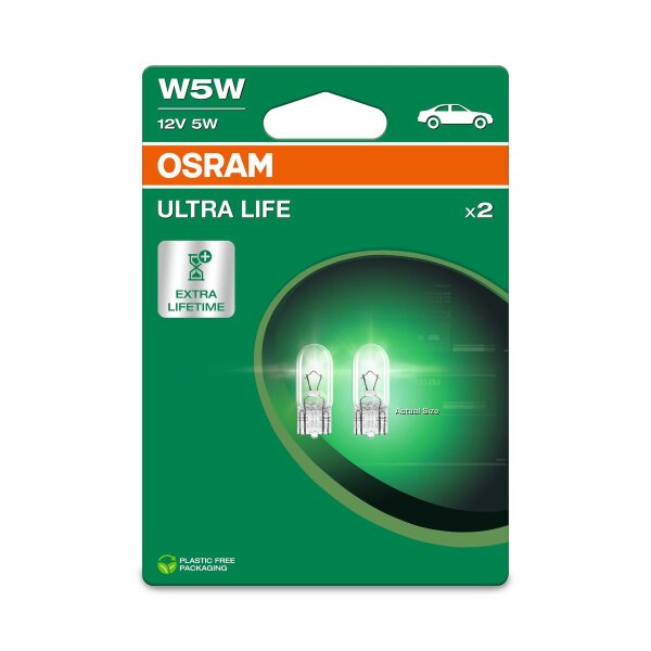 2 OSRAM ULTRA LIFE W5W Signallampen 50lm