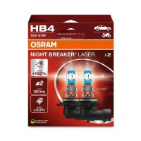 2 Glühlampen HB4 12V 51W P22d OSRAM NIGHT...