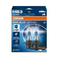 2 Glühlampen HB3 12V 60W P20d 5.000K OSRAM COOL BLUE INTENSE passend für PKW