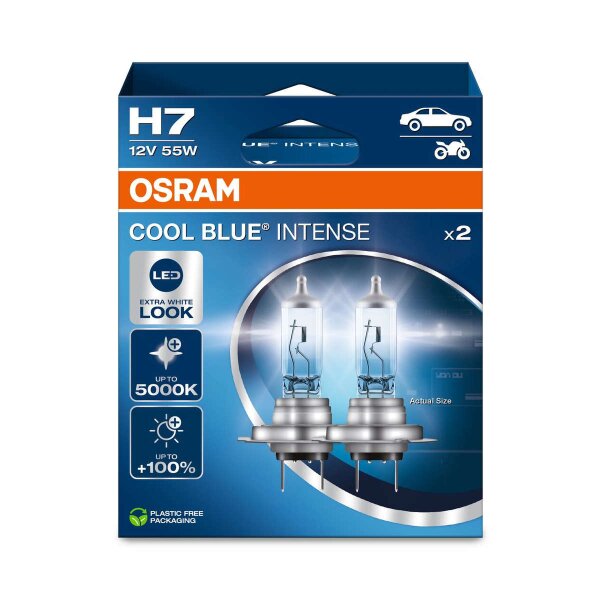 2 Glühlampen H7 12V 55W PX26d 5000K OSRAM COOL...