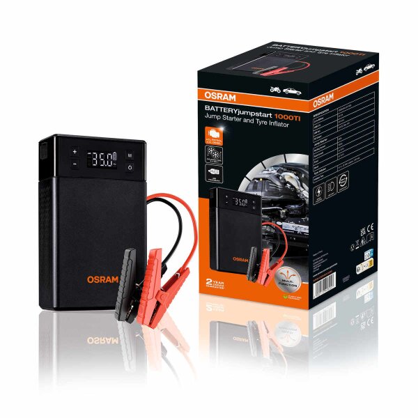 Battery jump starter 12V Li-ion battery 1,000A OSRAM BATTERYjumpstart 1000TI