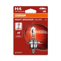 OSRAM Night Breaker Silver H4 Halogen-Scheinwerferlampe...