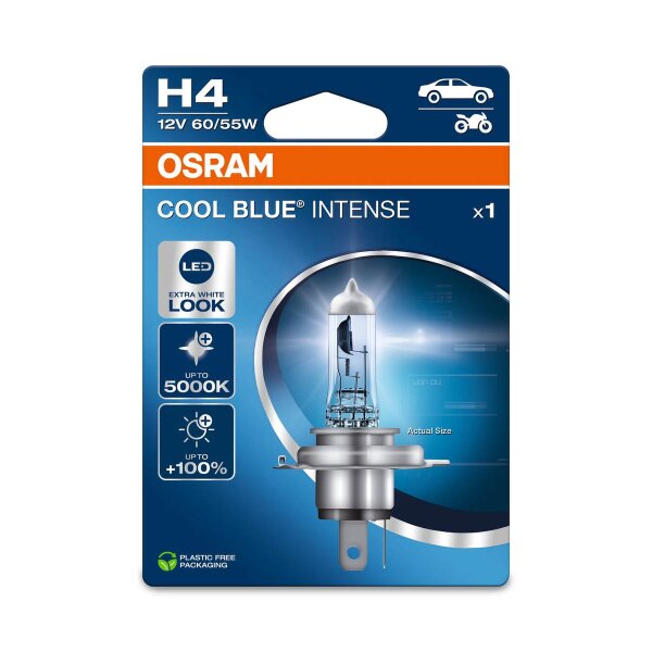 Bulb H4 12V 60 55W P43t OSRAM COOL BLUE® INTENSE Next Gen universal use