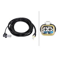 Wheel Speed Sensor 2-pin 3,900 mm cable HELLA for MAN TGA and others