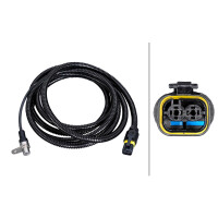 Wheel Speed Sensor 2-pin 2.545 mm cable HELLA for MAN TGM and others