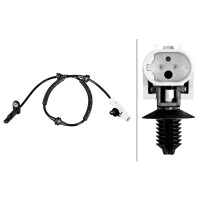 Wheel Speed Sensor 2-pole Hall sensor 655 mm cable HELLA for JAGUAR I-PACE