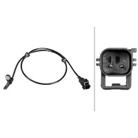 Wheel Speed Sensor 2-pole Hall sensor 890 mm cable HELLA for LAND ROVER VELAR