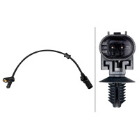 Wheel Speed Sensor 2-pole Hall sensor 390 mm cable HELLA for AUDI A8