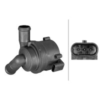Auxiliary water pump 12 V electric 3-pole 10 l/min HELLA for e.g. VW AMAROK