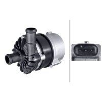 Auxiliary water pump 12 V electric 3-pole 20 l/min HELLA for PORSCHE PANAMERA