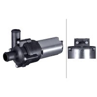 Zusatzwasserpumpe 12 V el. 2-polig 8 l/min HELLA für u.a. CHRYSLER Crossfire