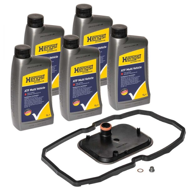 Parts kit automatic transmission oil change HENGST FILTER for MERCEDES A-CLASS