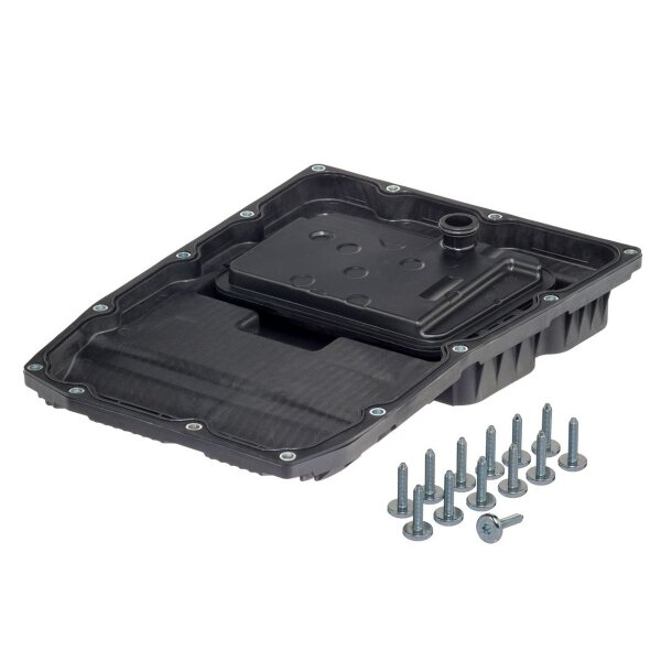Automatic oil pan 448x332mm 74mm with filter HENGST FILTER for e.g. PORSCHE