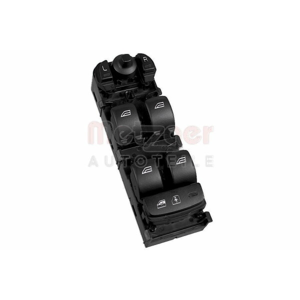 Schalter Fensterheber vorne 3-polig schwarz METZGER für u.a. VOLVO V70