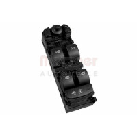 Schalter Fensterheber vorne 3-polig schwarz METZGER...