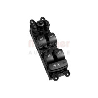 Schalter Fensterheber vorne 3-polig schwarz METZGER...