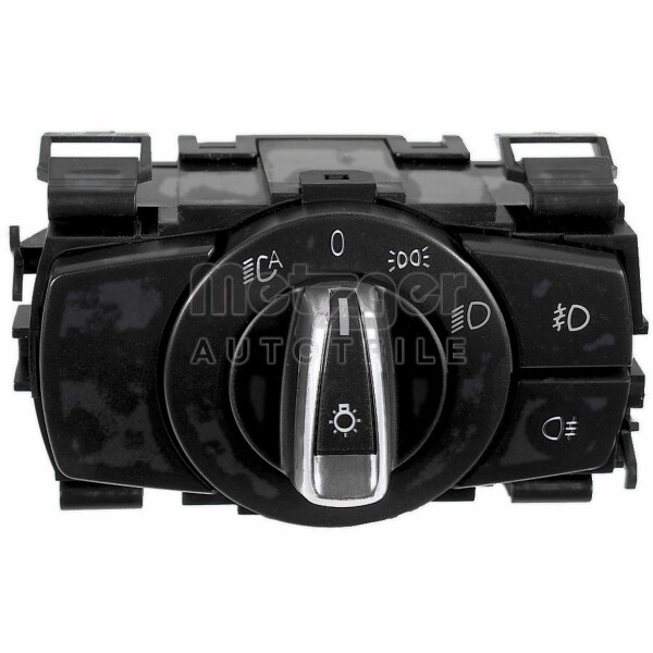 Schalter Hauptlicht 12-polig schwarz silber METZGER für u.a. BMW 3er