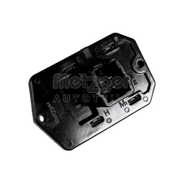 Resistor Interior Blower 4-pole 12 V METZGER for e.g. TOYOTA YARIS