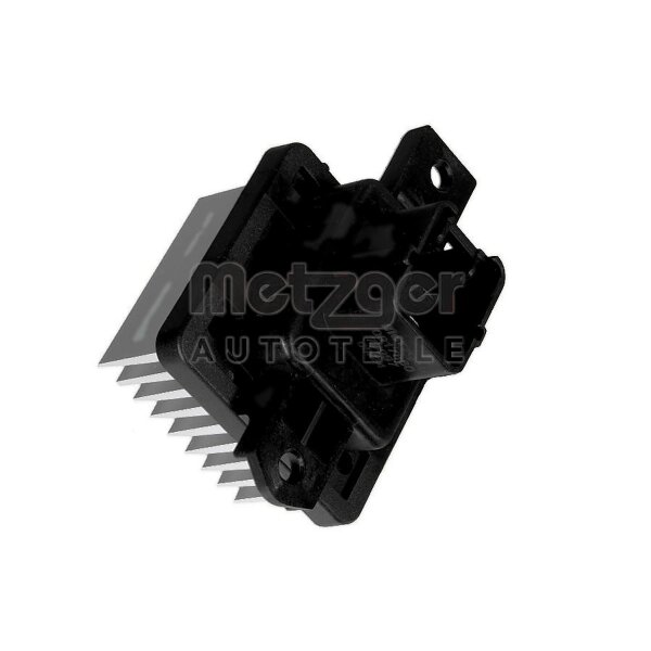 Resistor Interior Blower 4-pole 12 V METZGER suitable for MAZDA 2