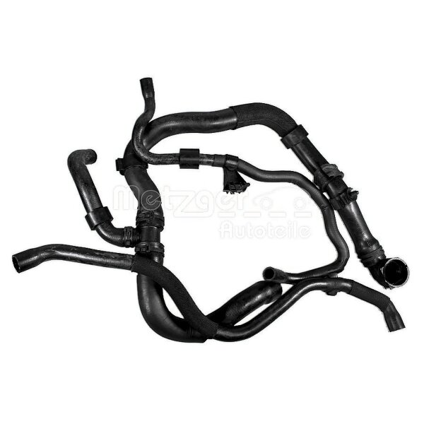 Kühlerschlauch Ausgleichsbehälter nach Entlüftungsrohr METZGER für u.a. VW