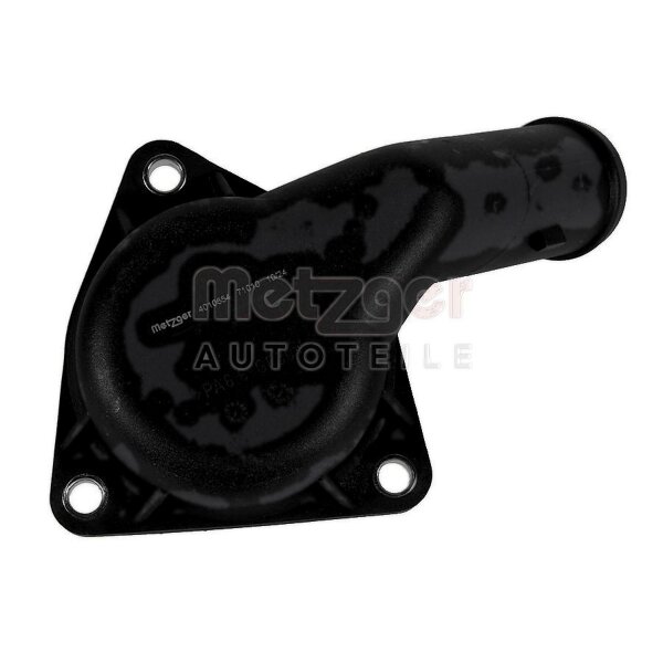 Thermostat Housing Plastic housing without thermostat METZGER for e.g. VW GOLF