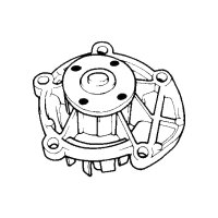 Engine Cooling Water Pump TRISCAN IAM-Expertise suitable for e.g. SAAB 900