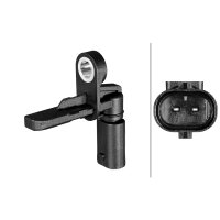 Wheel Speed Sensor 2-pole Hall sensor HELLA for MERCEDES-BENZ SPRINTER and others