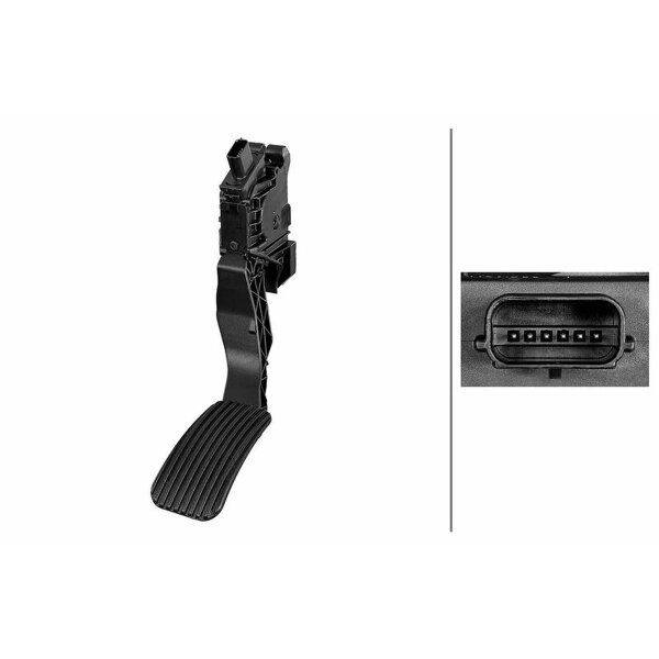 Accelerator Pedal Position Sensor automatic transmission 6-pin HELLA for FORD