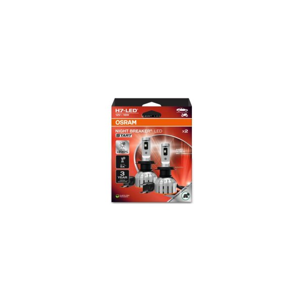 2 OSRAM NIGHT BREAKER LED START H7 LED-Nachrüstlampen 230% heller