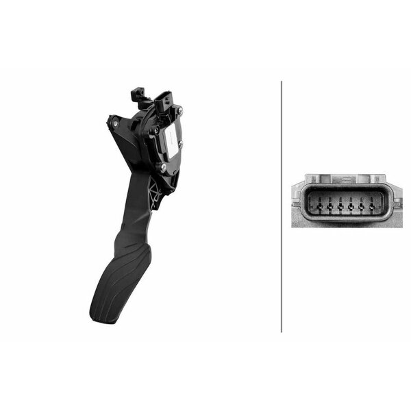 Sensor Fahrpedalstellung Schaltgetriebe 6-polig HELLA für u.a. MITSUBISHI