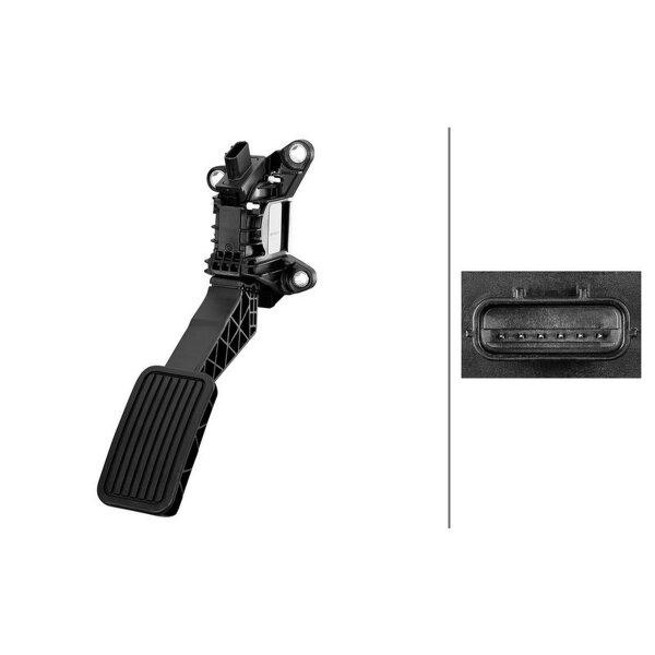 Sensor Fahrpedalstellung Schaltgetriebe 6-polig HELLA für u.a. HONDA CIVIC