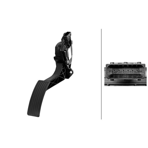 Sensor Fahrpedalstellung Automatikgetriebe 6-polig HELLA für BYD