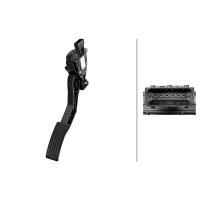 Accelerator Pedal Sensor manual 6-pin HELLA for various...