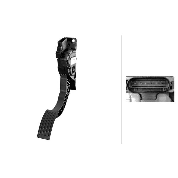Accelerator Pedal Position Sensor automatic 6-pin HELLA for e.g. FORD FOCUS