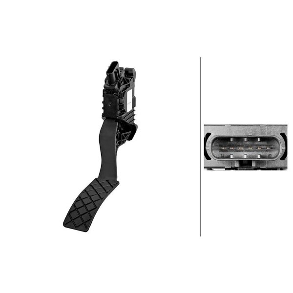 Sensor Fahrpedalstellung Automatikgetriebe 6-polig HELLA für VW