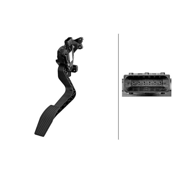 Accelerator Pedal Position Sensor automatic 6-pin HELLA for JEEP RENEGADE