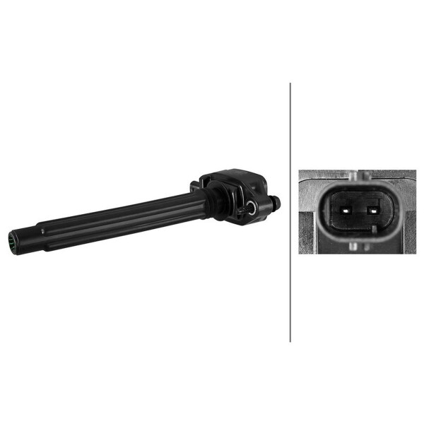 Zündspule geschraubt Kerzenschachtzündspule 2-polig HELLA für JEEP CHEROKEE