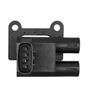 Ignition Coil screwed double ignition coil 4-pole HELLA...