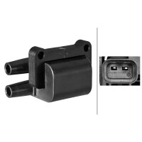 Ignition Coil screwed double ignition coil 2-pole HELLA...