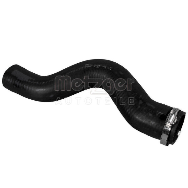 Charge Air Hose right with clamp METZGER for e.g. OPEL VIVARO