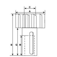 Freilaufgetriebe Anlasser Starter 11 Zähne HC-Cargo